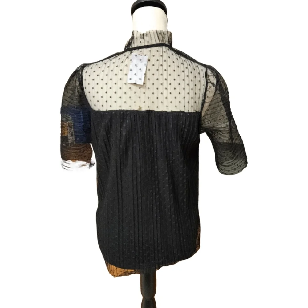 NWT - Ginger G Black Lace Top - Picture 4 of 7